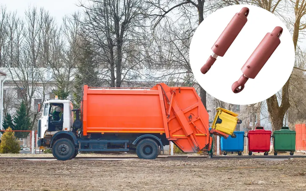 Sanitation Machinery Reverse Thrust Hydraulic Cylinder